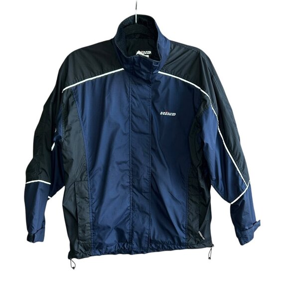 Hind Blue Black Rain Jammer Jacket Size Medium - Picture 1 of 9